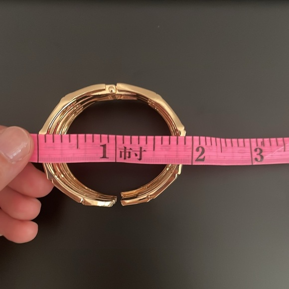 18K Gold Plated Cuff Bracelet- Women - Picture 6 of 7